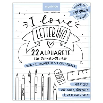 Afbeelding van I love Lettering 22 Alphabete für Schnell Starter: Volume 4