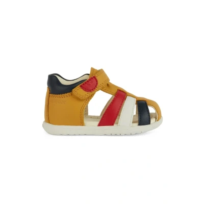 Afbeelding van Geox Outdoorsandalen voor kinderen, Maat: 26, Ochre yellow multicolor Leer/ synthetisch