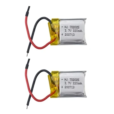 Afbeelding van ZYGY 2 stuks 3,7 V 220 mAh lithiumbatterij voor HS190 901HS 901S 901H X300C LF606 SG800 S9 Mini SYMA S107 S107G S108G S109G Quadcopter afstandsbediening drone batterij accessoires