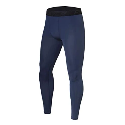 Afbeelding van PowerLayer Leggings met basislaag voor sport, compressiekousen heren, Navy Eclipse (blauw)