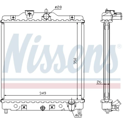 Afbeelding van Nissens Radiateur 63310A