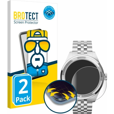 Afbeelding van BROTECT Fullscreen Beschermfolie Scherm Helder Transparant, Smartwatch beschermfolie, Transparant