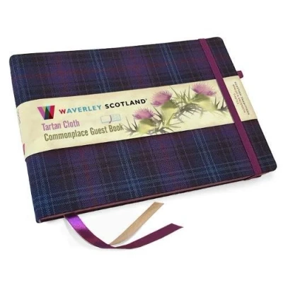 Afbeelding van Guest Book Kinloch Anderson Thistle Tartan cloth