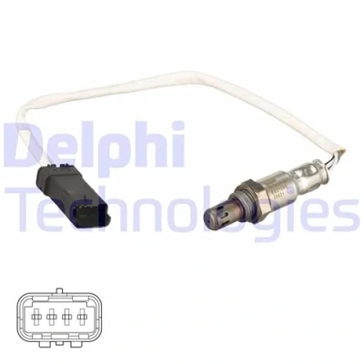 Afbeelding van DELPHI ES20164 12B1 Lambdasonde Planarsonde, Verwarmd VOLKSWAGEN: Passat B5 Saloon, AUDI: A4 Saloon