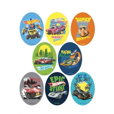 Afbeelding van 8 stuks opstrijkbare patches voor auto, vrachtwagen, kniebrace kinderen, om op te strijken, het repareren en decoreren van broeken, jassen, truien, rugzakken