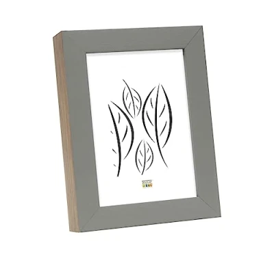 Afbeelding van Deknudt Frames fotolijst S46PH7 grijs met houtstructuur 18x24 cm