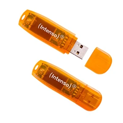 Afbeelding van Intenso 64GB Rainbow Line double pack USB stick Retail 64 GB Oranje 3502492 A