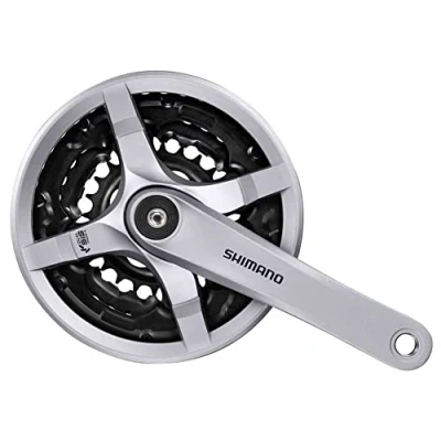 Afbeelding van Shimano Crankstel 6/7/8 speed FC TY501 175mm 48 x 38 28T zilver