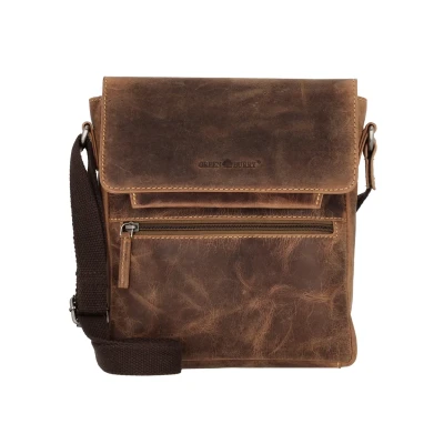 Afbeelding van Greenburry Vintage Schoudertas, Heren, Maat: One Size, Brown