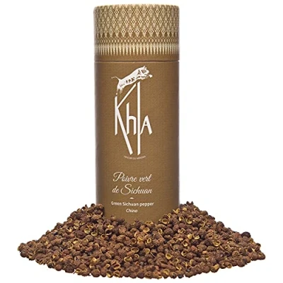 Afbeelding van Khla groene peper van Sichuan zak in korrel 50 g ingrediënten voor levensmiddelen, fijne keuken sikianbessen direct producent specerijen uit Azië oorsprong China