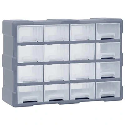 Image de vidaXL Organisateur multi tiroirs avec 16 centraux 52x16x37 cm149602