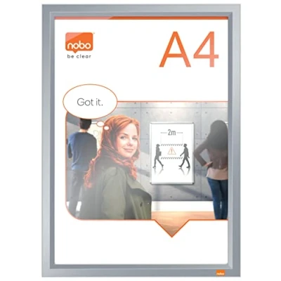Afbeelding van Kliklijst Nobo Impression Pro A4 zilver
