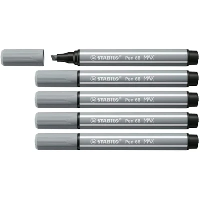 Afbeelding van Viltstift STABILO Pen 68/95 Max middel koudgrijs
