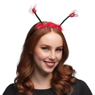Afbeelding van Boland 33012 lieveheersbeestje, diadeem, accessoires voor dierenkostuum, carnaval of themafeest