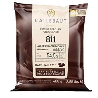 Afbeelding van Callebaut Belgische pure chocolade, bruin, 400 g
