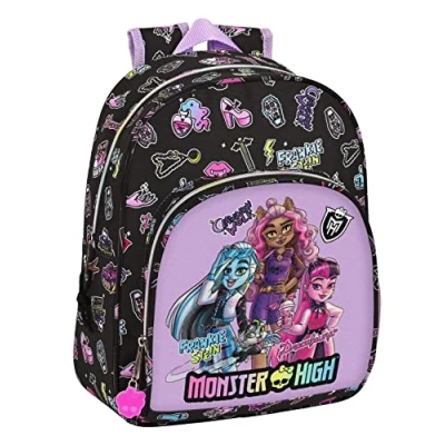 Afbeelding van Schoolrugzak Monster High Creep Zwart 28 x 34 10 cm