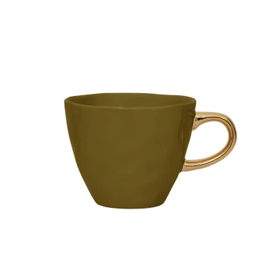 Afbeelding van Urban Nature Culture Good Morning Mini Espressokopje 15 Cl Okergeel