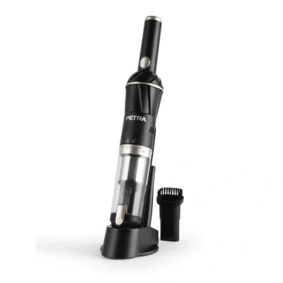 Afbeelding van Petra draadloze stofzuiger oplaadbare handheld van 11.1 V oplaadstation voor op tafelblad capaciteit 100ml Autostofzuiger met HEPA filter 20 minuten te gebruiken