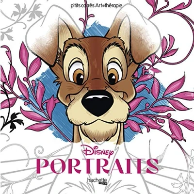 Afbeelding van CARRES ART THERAPIE PORTRAITS Disney Kleurboek voor volwassenen