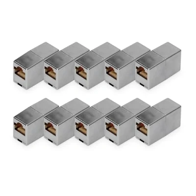 Image de DIGITUS Coupleur réseau RJ 45 (F) pour blindé CAT 5e modulaire, affectation des broches : 1:1 (pack de 10)