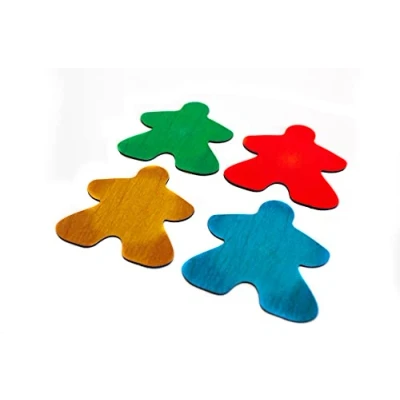 Afbeelding van PLAYMATS MC003 Mok Coasters Meeples, rubber