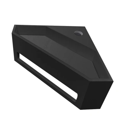 Afbeelding van Wiesbaden Julia hoekfontein Solid surface 35 x 16 cm mat zwart