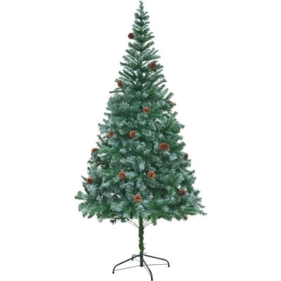 Afbeelding van Kunstkerstboom met dennenappels 210 cm