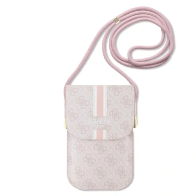 Afbeelding van Guess 4G Printed Stripe Tas (Scherm tot 7 Inch) Roze