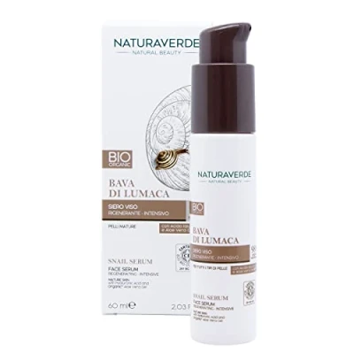 Afbeelding van Naturaverde Biologisch Intensief regenererend gezichtsserum, slakkenvlees, met hyaluronzuur en aloë vera gel, ICEA gecertificeerd, 60 ml