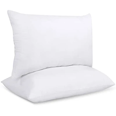 Afbeelding van Utopia Bedding Set van 2 binnenkussens 40 x 70 cm, vulkussen, kussen voor op de bank, decoratief kussen, wit