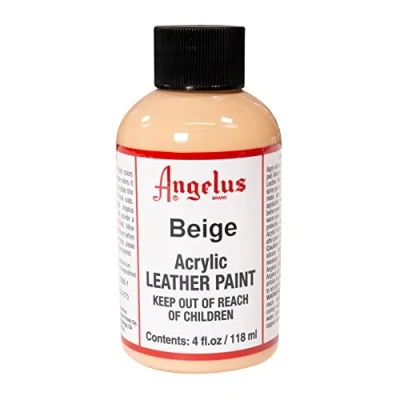Afbeelding van Angelus Leather Acrylic Paint textielverf voor leren stoffen acrylbasis Beige 118ml