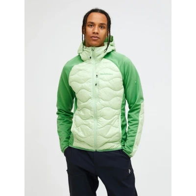 Afbeelding van Peak Performance M Helium Down Hybrid Hood Heren VIVID GREEN PE