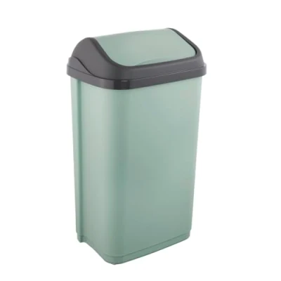 Afbeelding van keeeper Afvalemmer met kanteldeksel, 50 l, 38,5 x 29 66 cm, Swantje, groen (Nordic Green)