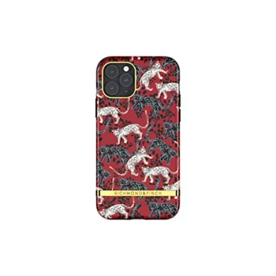 Afbeelding van Richmond &amp; Finch Samba Red Leopard luipaarden hoesje voor iPhone 11 Pro rood