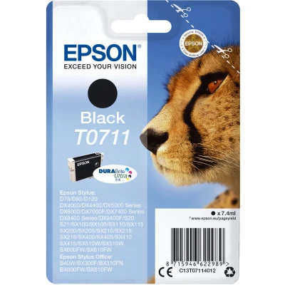 Afbeelding van Epson T0711 Inktcartrdige / Zwart