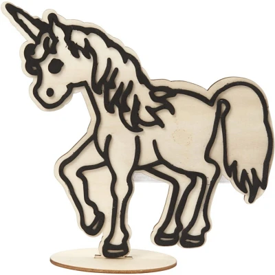 Afbeelding van Made Of Wood Houten Figuur Om Te Decoreren Paard 19 Cm