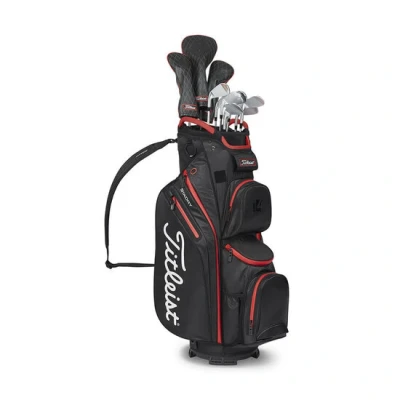 Afbeelding van Cartbag Titleist Cart 14 StaDry Zwart Rood 2023