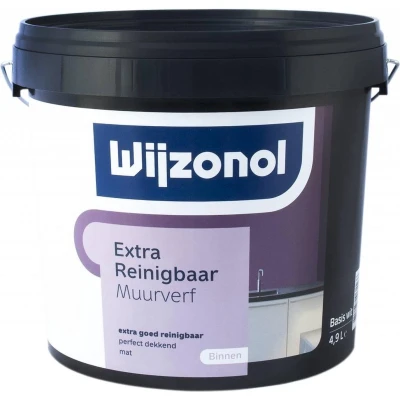 Afbeelding van Wijzonol Muurverf Extra Reinigbaar 5 liter Muurverven