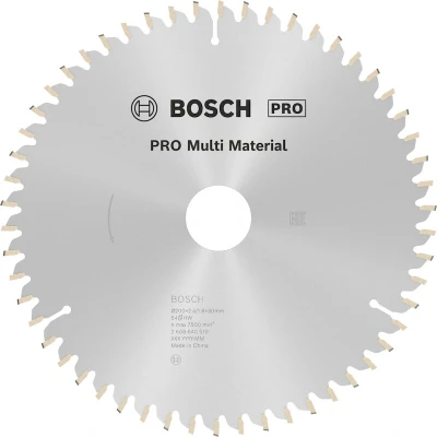 Image de BOSCH 2608640510 lame de scie circulaire Multi Material, 200 x 30 2.4 mm, 54T