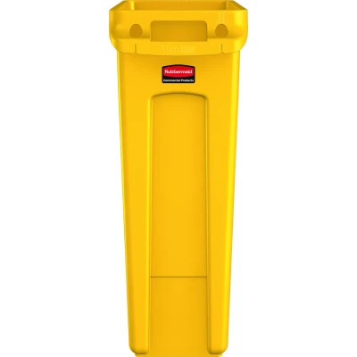 Afbeelding van Rubbermaid Slim Jim met luchtsleuven 87 ltr, geel (VB227963)