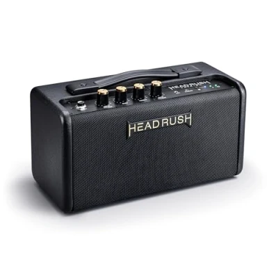 Afbeelding van Headrush FRFR GO 30 W versterker voor gitaren met dubbele luidspreker, Bluetooth en batterij multi effectpedalen versterkermodellering