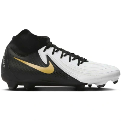Afbeelding van Nike Performance Phantom LUNA II Academy FG/MG Voetbalschoenen met kunststof noppen, Heren, Maat: 46, White/black/metallic gold coin