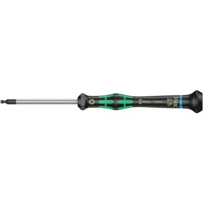 Afbeelding van Wera micro inbus schroevendraaier met kogelkop 2.5 x 60mm