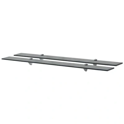 Afbeelding van vidaXL Schappen zwevend 2 st 100x20 cm 8 mm glas