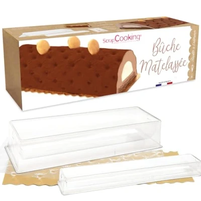 Afbeelding van SCRAP COOKING 1924 Set bakvorm, halfstijf, gewatteerd, kunststof, transparant, 33 x 11,5 6 cm