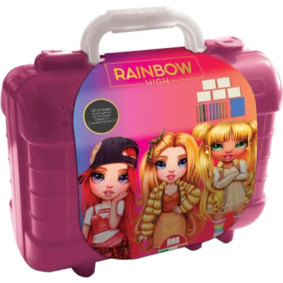 Afbeelding van Rainbow High Reis Stempel en Kleurkoffer