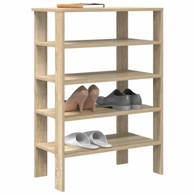 Afbeelding van Schoenenrek 61x32x87,5 cm bewerkt hout sonoma eikenkleurig