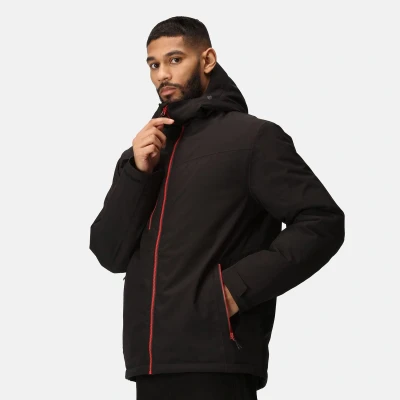 Afbeelding van Regatta Navigate Waterproof Insulated Jacket RG253 BLACK/CLASSIC RED L
