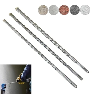 Afbeelding van SDS Plus Betonboor, voor boorhamer 10/12, 14 x 350 mm, met 4 snijkanten, ideaal natuursteen, beton, bakstenen muur