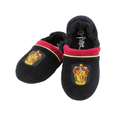 Afbeelding van Funidelia Griffoendor Pantoffels Harry Potter voor meisjes en jongens Hogwarts, Tovenaars, Films &amp; Series, Zweinstein De beste nerd merchandise cadeaus echte fans met Kerstmis, verjaardagen of een speciale gelegenheid Bordeaux rood